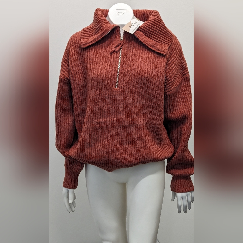 NewIn 3/4 Zip Cozy Sweater